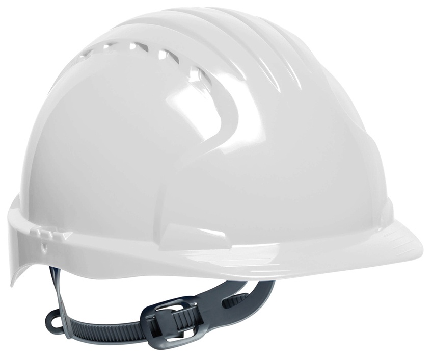 JSP Evolution 6121 Standard Brim HDPE Shell Hard Hat/6 Point from GME Supply